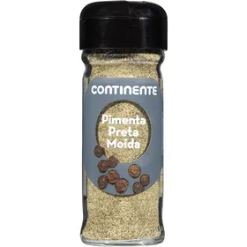 Pimenta Preta Moída em Frasco Continente