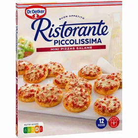 Mini Pizzas de Salame Ristorante Piccolissima