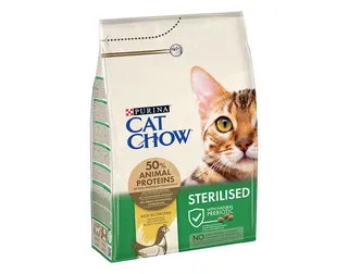 Ração para gato CAT CHOW esterilizado com frango 3 kg