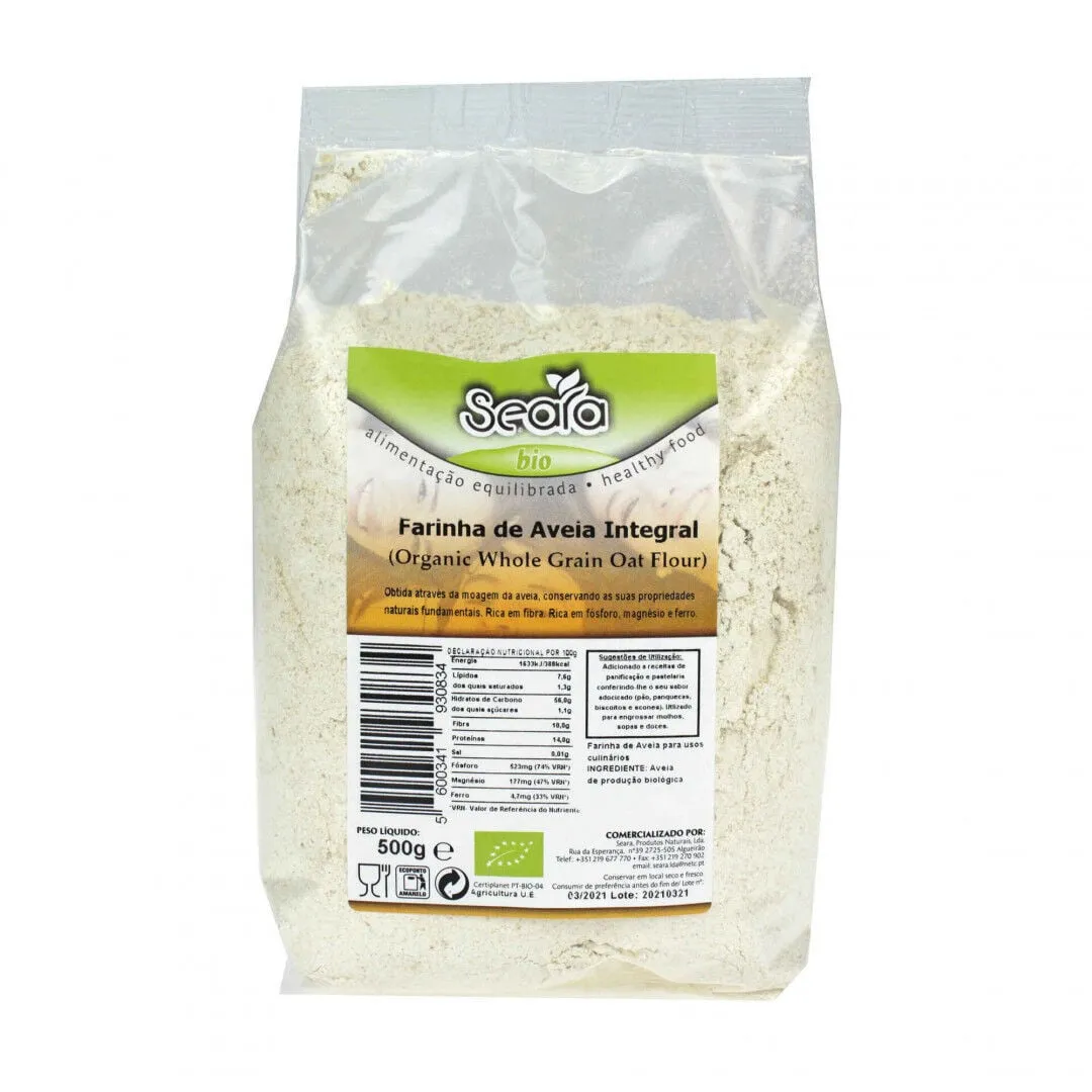 Farinha de Aveia Integral Biológica