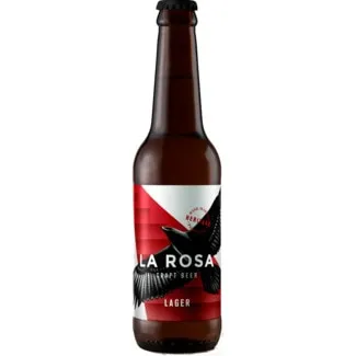 Cerveja Artesanal Lager garrafa 33 cl - La Rosa