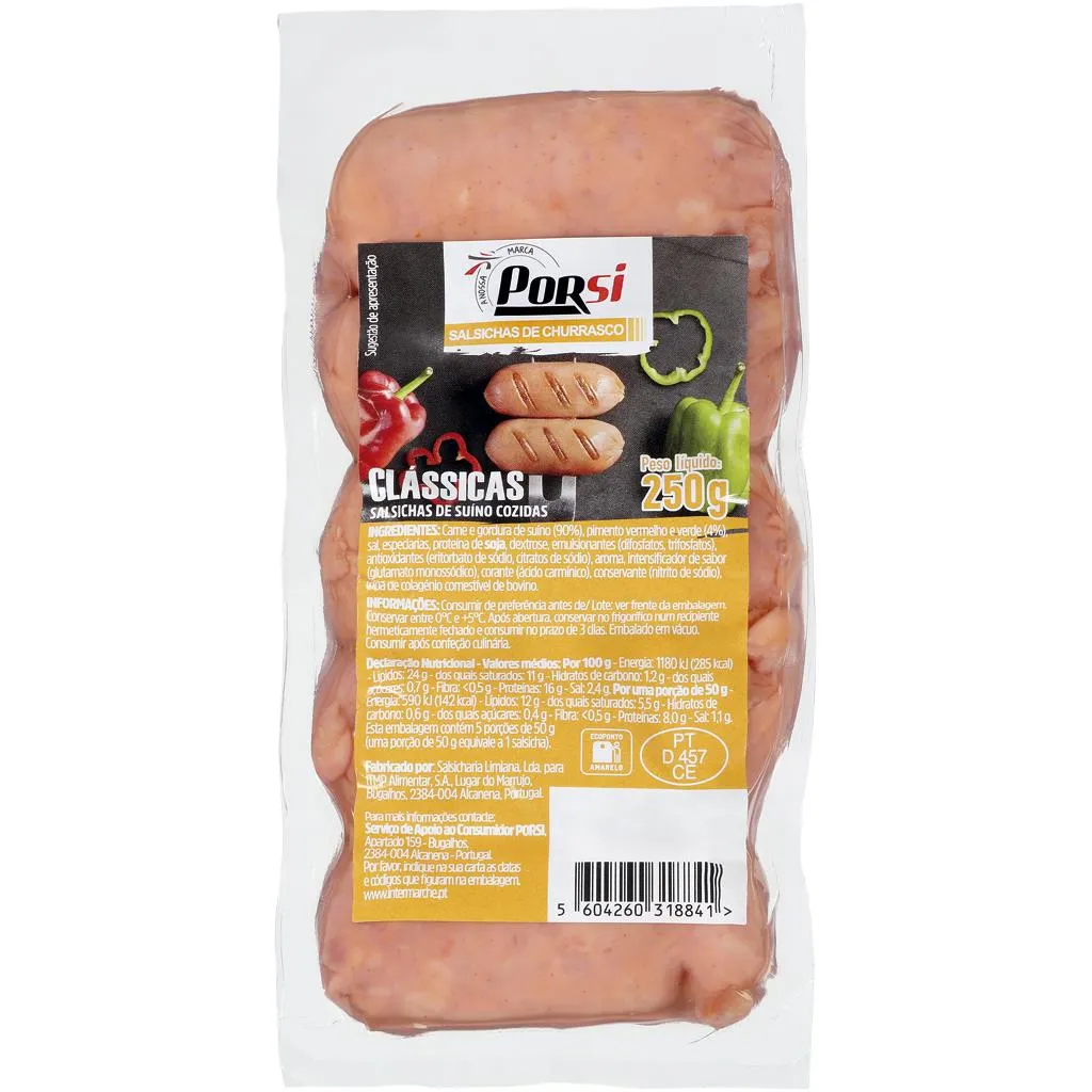Salsichas Churrasco Clássicas 250g