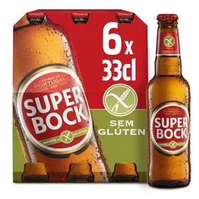 Cerveja com Álcool sem Glúten Super Bock