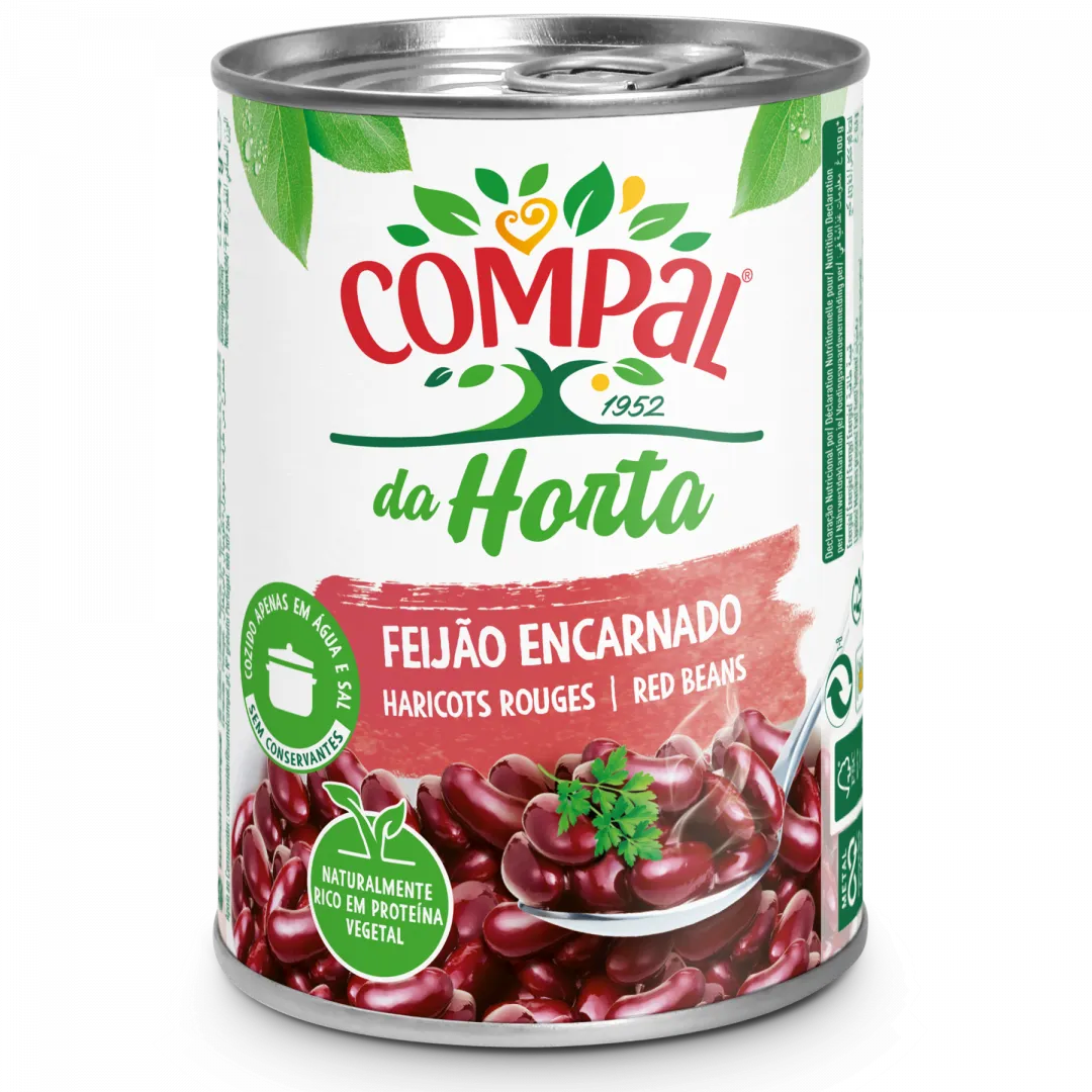 Feijão Encarnado Cozido em Lata