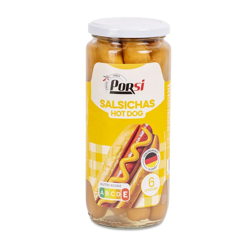 Salsichas Hot Dog Frasco 540g