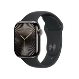 Apple Watch Series 10 GPS 42mm - Cellular - Titânio Ardósia | Bracelete Desportiva Preta - S/M