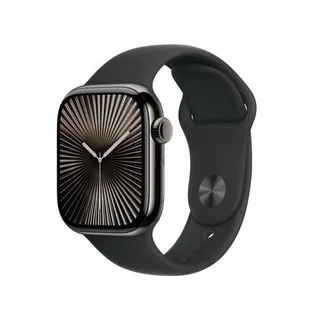 Apple Watch Series 10 GPS 42mm - Cellular - Titânio Ardósia | Bracelete Desportiva Preta - S/M