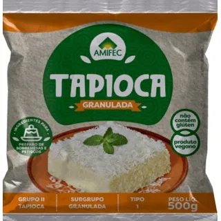 Tapioca Granulada embalagem 500 g - Amifec