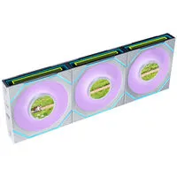 Ventoinha Lian Li UNI FAN SL120 LCD Infinity FLEX Wireless Reverse Blade Branco 120mm (Pack 3)