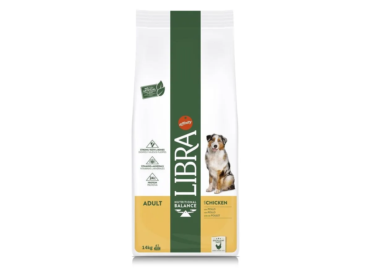 Ração para cão adulto Libra frango 14 kg