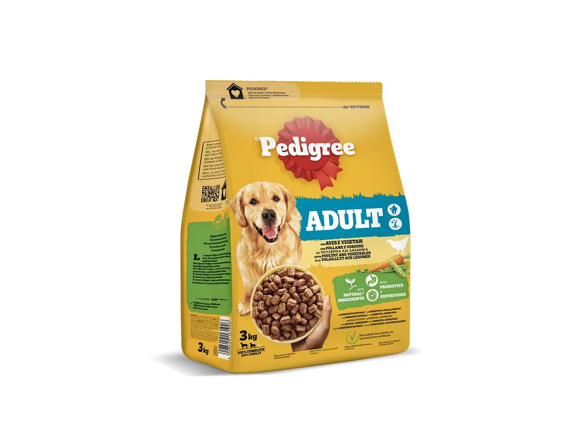 Ração para cão Pedigree com galinha e vegetais 3 kg