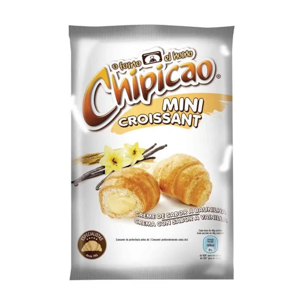 Mini Croissant com Creme de Baunilha