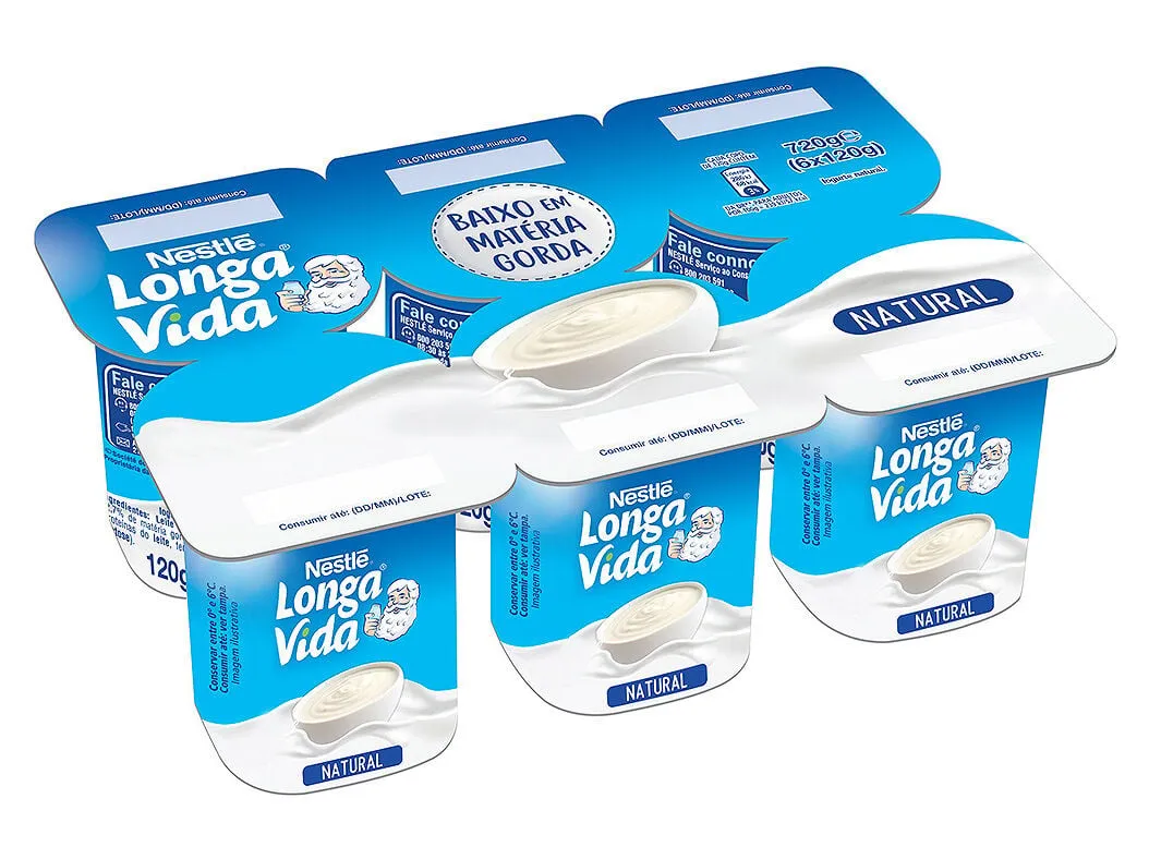 Iogurte Longa VIDA natural 6 x 120 g