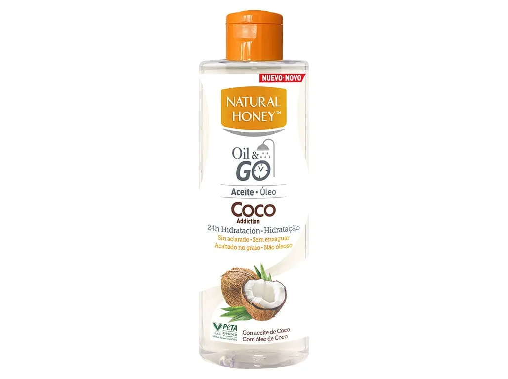 Óleo corporal Natural Honey oil&go coco 250 ml