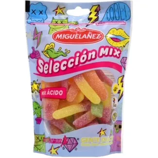 Gomas Mix com Ácido embalagem 165 g - Miguelañez