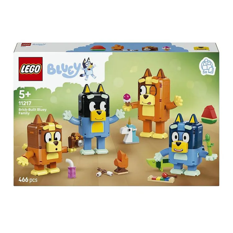 LEGO BRICK BUILT BLUEY FAM 11217