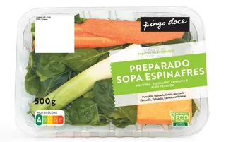 Preparado Sopa Espinafres Embalado Pingo Doce