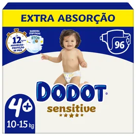 Fraldas Sensitive Extra 10-15kg T4+ Dodot
