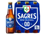 Cerveja sem alcool Sagres 0.0% 6 x 0,33 L