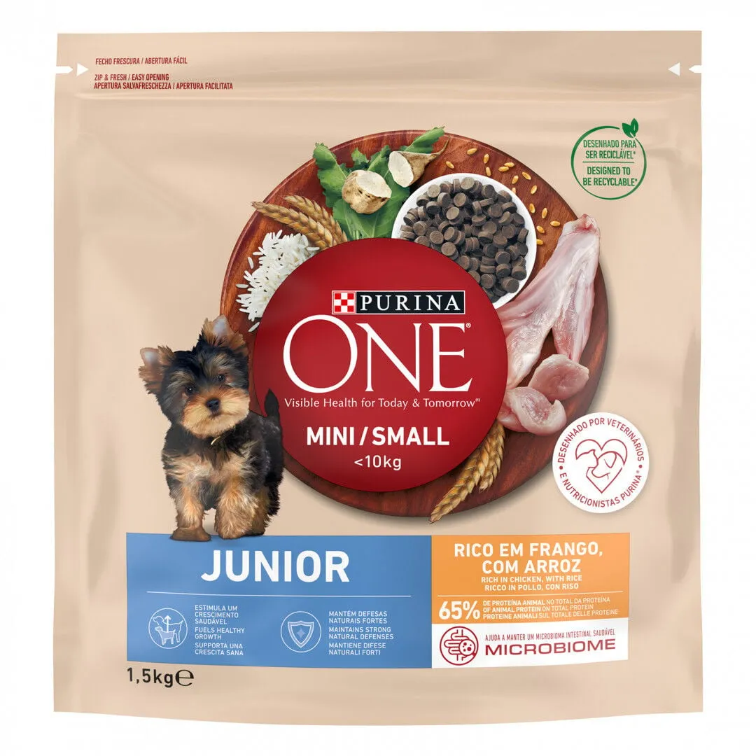 Comida Seca para Cão Mini Júnior com Frango