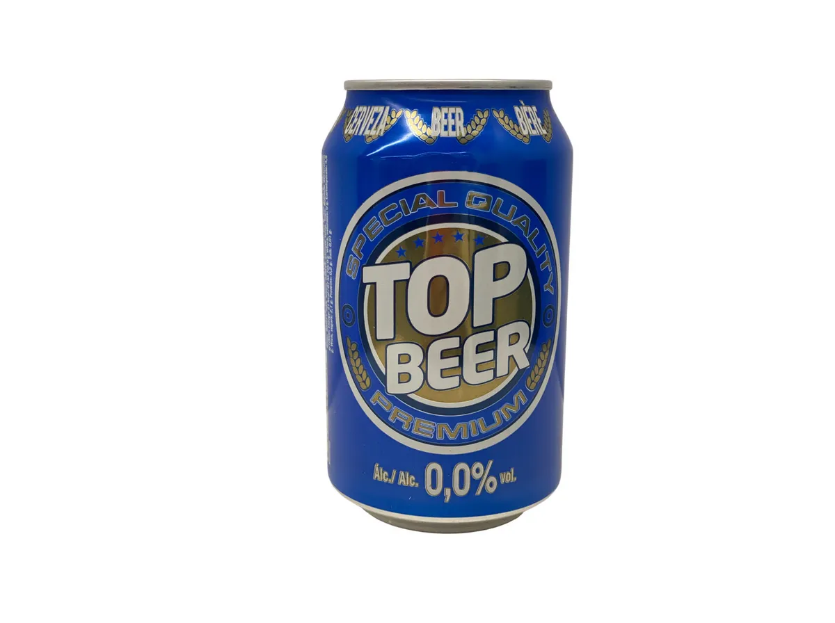 Cerveja sem alcool TOP BEER lata 0,33 L