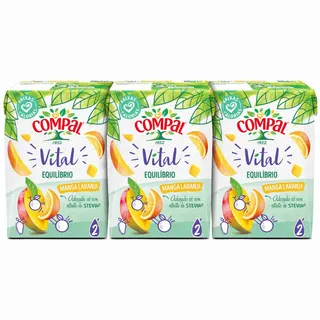 Néctar de Manga e Laranja Pack 3 Compal Vital Equilíbrio