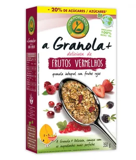 Granola Frutos Vermelhos Cem Porcento