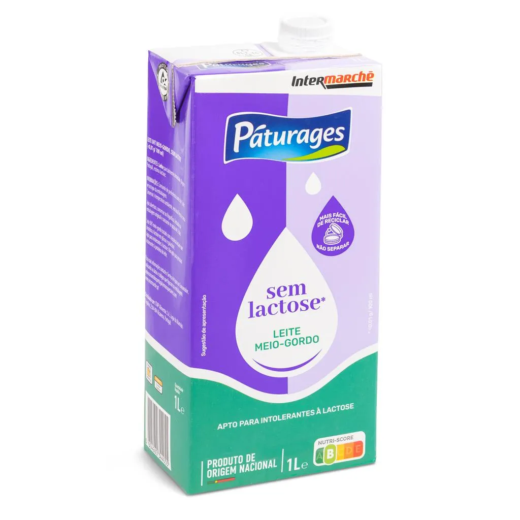 Leite Uht Meio-gordo sem Lactose 1l