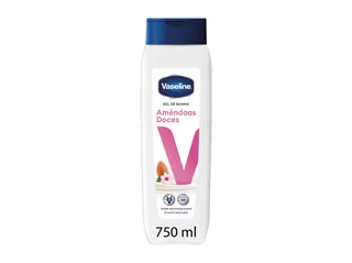Gel banho Vaseline amêndoas doces 750 ml