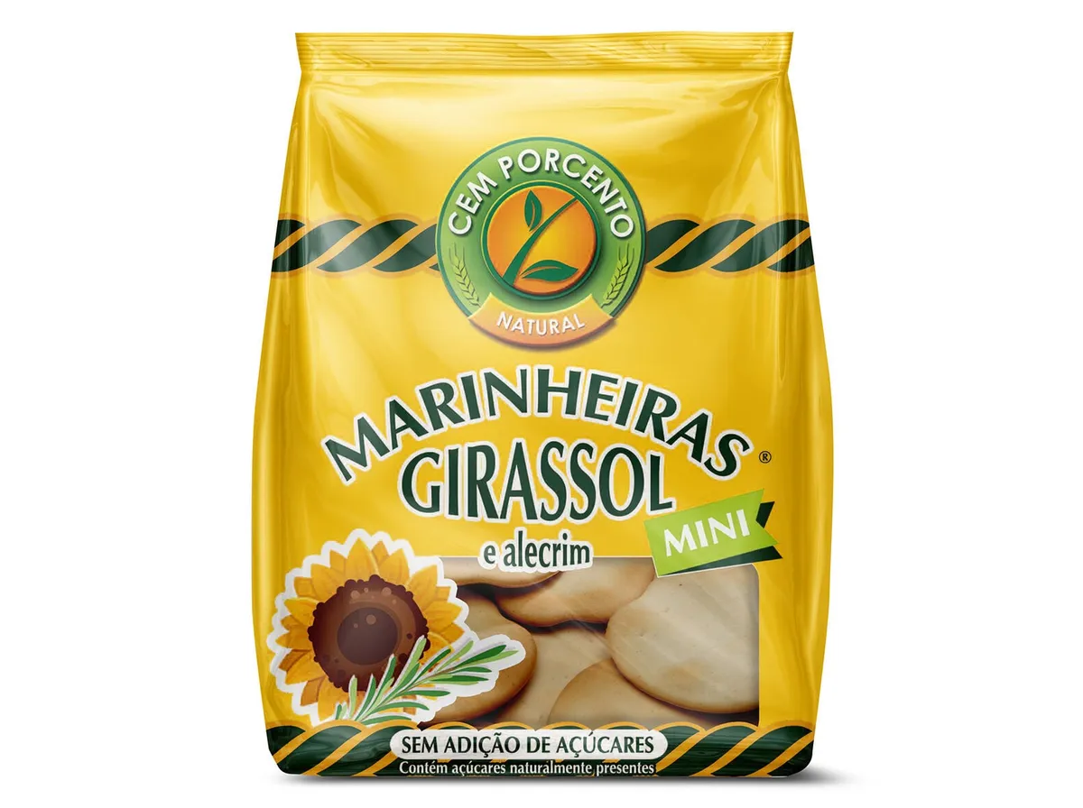 Bolachas CEM Porcento mini marinheiras girassol 50 g