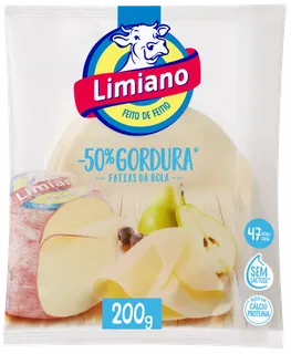 Queijo Flamengo -50% Gordura Fatiado Limiano