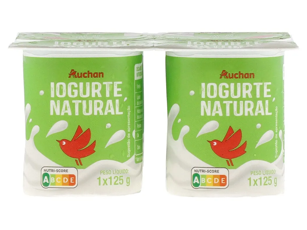Iogurte Auchan natural 4 x 125 g