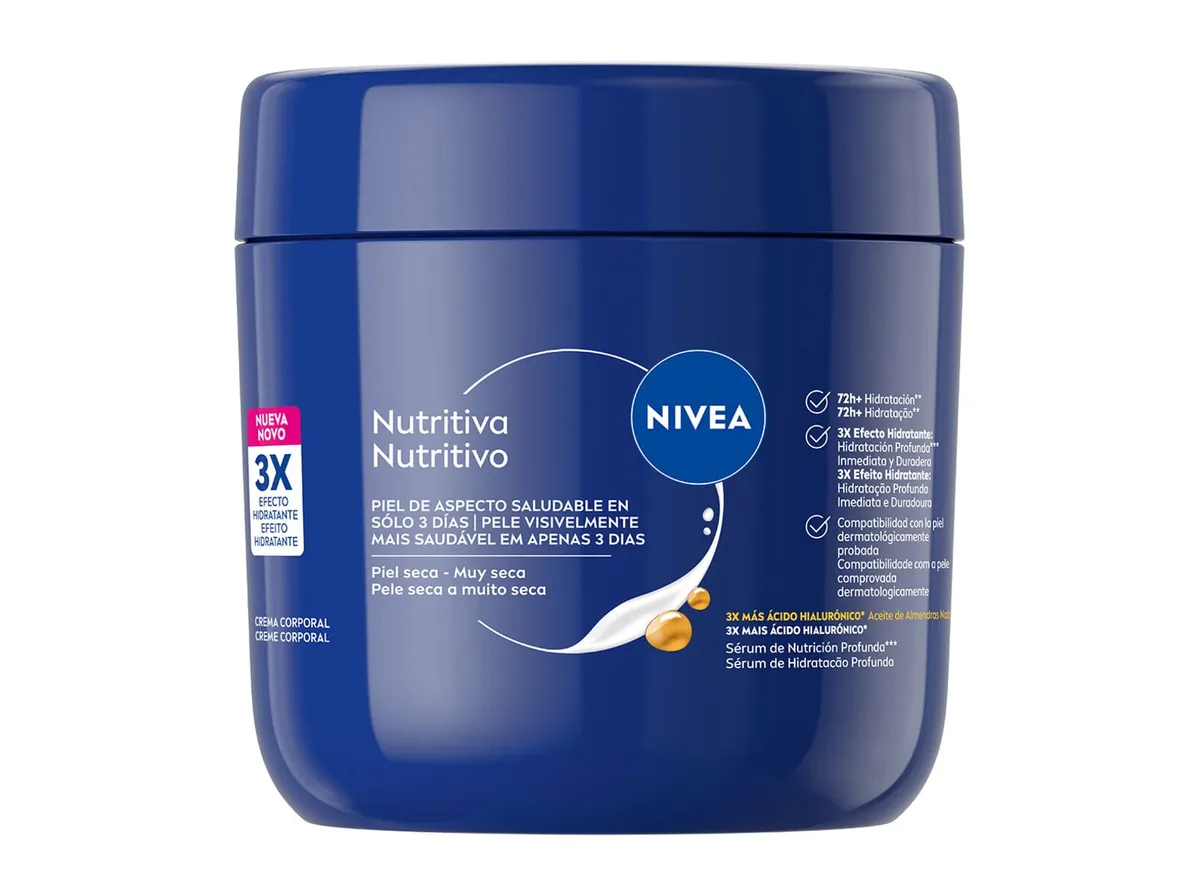 Creme Nivea body milk boião 400 ml