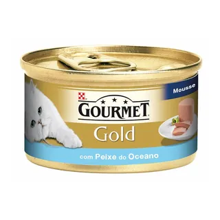 Comida Húmida para Gato Gold Mousse com Peixe Purina Gourmet