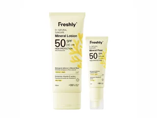 Pack proteção solar Freshly d+ natural 100 ml 50 ml