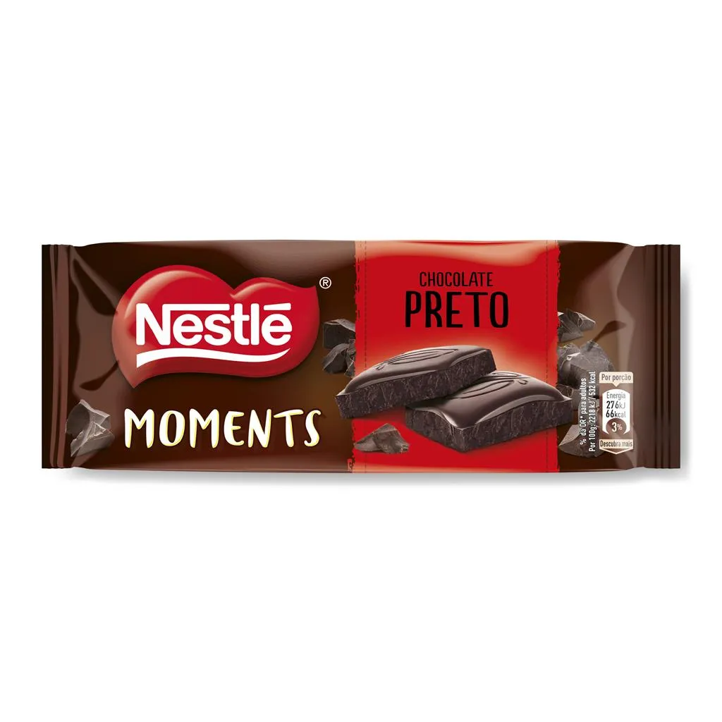 Tablete de chocolate de preto