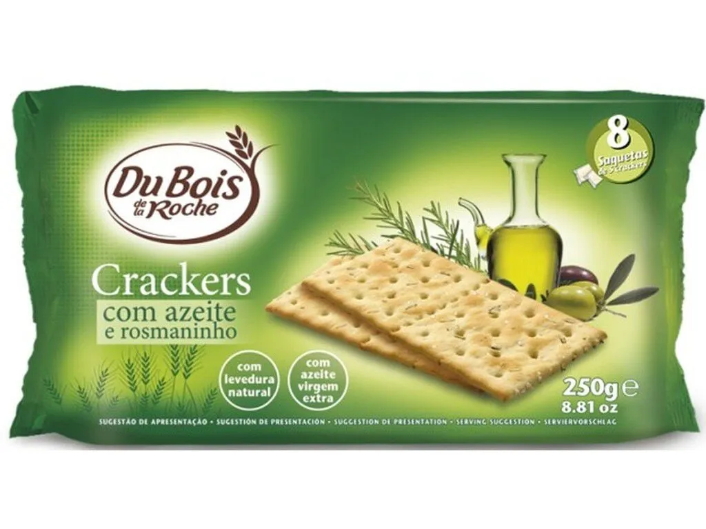 Bolacha DU BOIS DE LA Roche crackers com azeite e rosmaninho 250 g