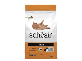 Ração para gato Schesir adulto frango 1,5 kg