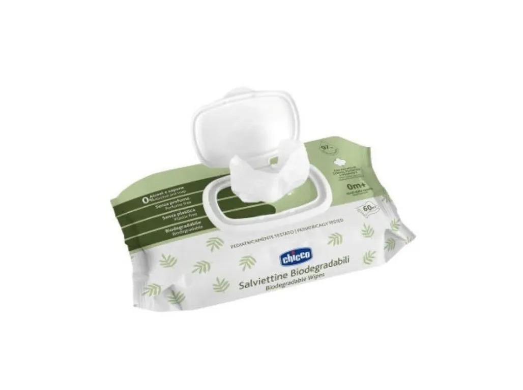 Toalhitas Chicco biodegradáveis 60un