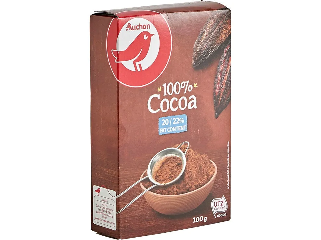 Cacau Auchan em pó puro 100 g