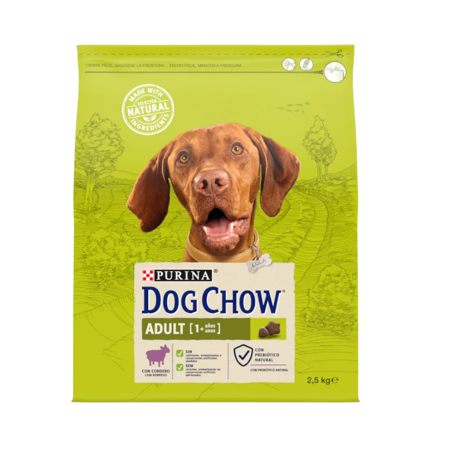 Dog Chow Adult borrego ração para cães
