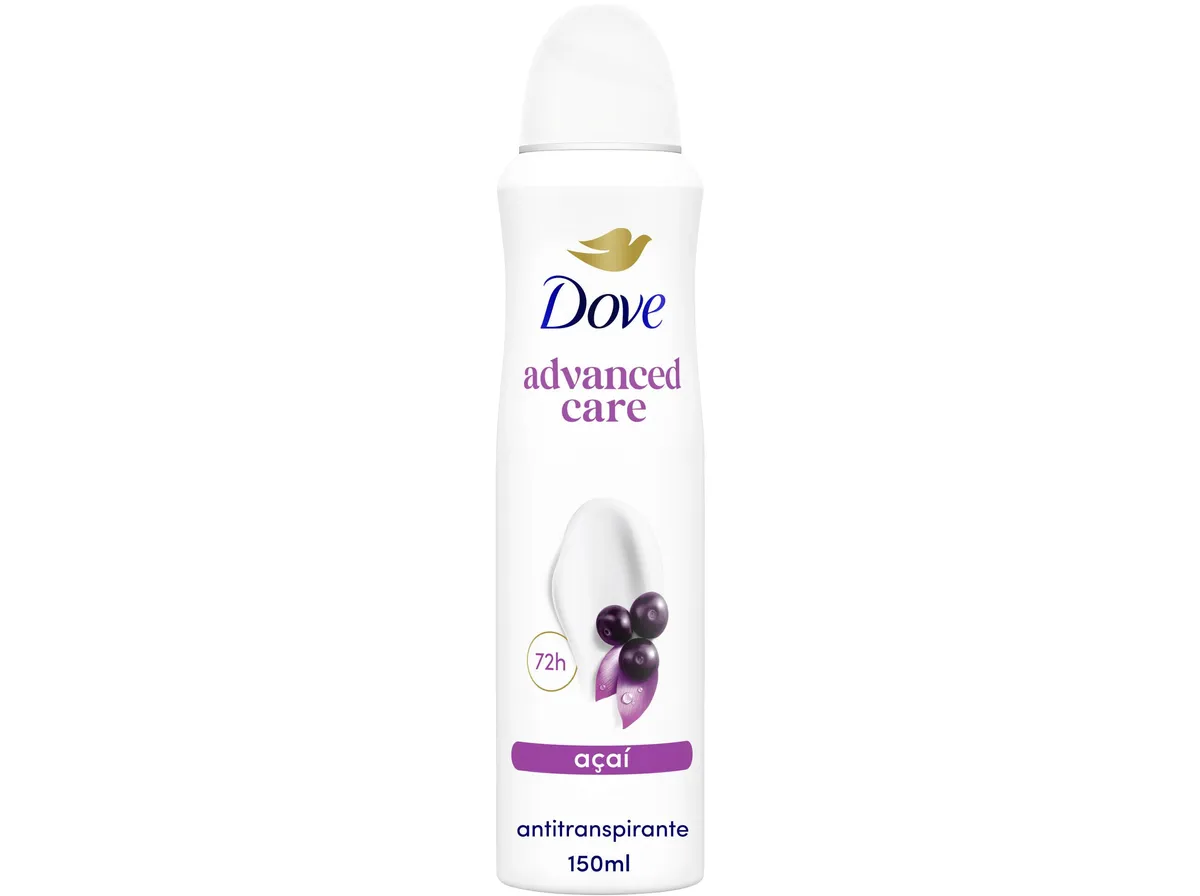 Desodorizante spray DOVE açaí & waterlily 72h 150 ml