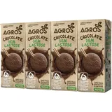 Leite com chocolate meio gordo sem lactose, 4 x 200 ml