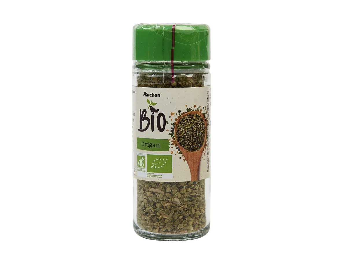Oregãos Auchan BIO em folha frasco 10 g