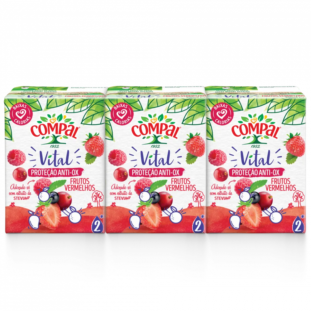 Néctar de Frutos Vermelhos Pack 3