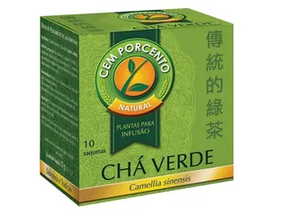Chá CEM Porcento verde 10 saquetas