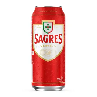 Cerveja com Álcool, lata 50 cl Sagres