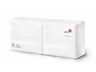Guardanapos Actuel folha dupla 33 x 33cm pack 200 unidades
