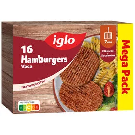 Hambúrgueres de Vaca sem Glúten Iglo