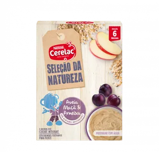 Papa Infantil Láctea Aveia, Maçã e Ameixa Seleção da Natureza Cerelac